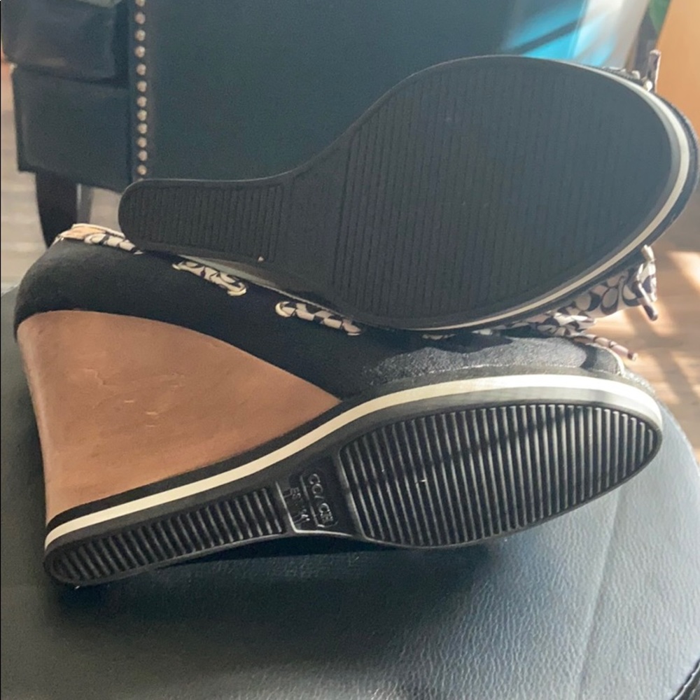 Coach Open Toe Wedges - Picture 2 of 4